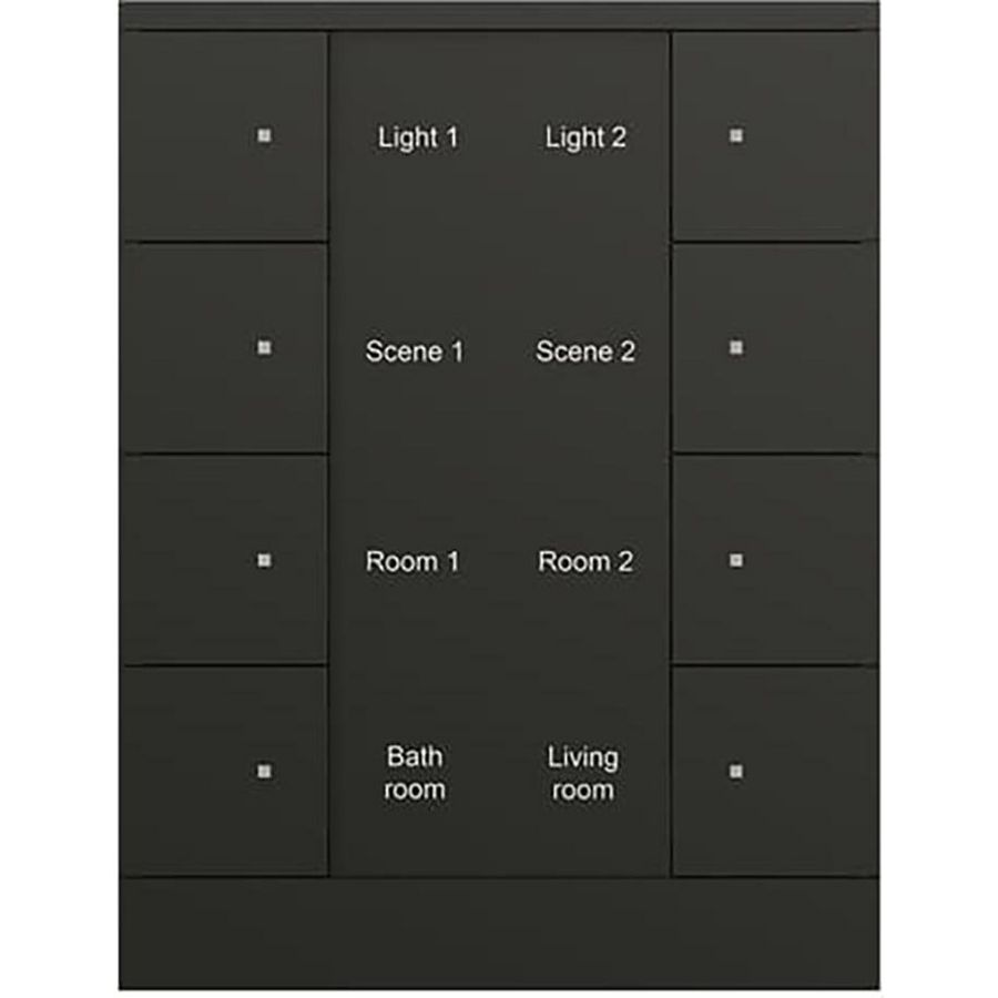 Bedienings sensor KNX - ClimaEco Mat zwart 8f