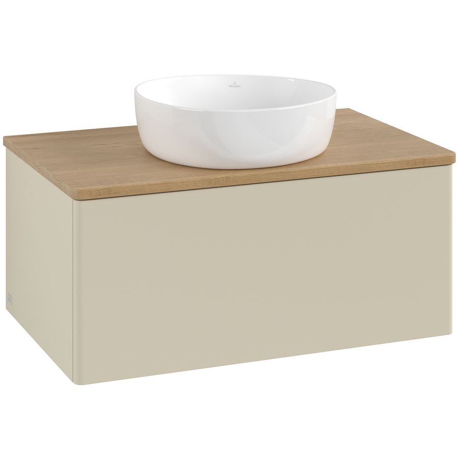 Wastafelonderkast Antao 800x360x500mm S.Grey Matt Lacquer K30011HJ