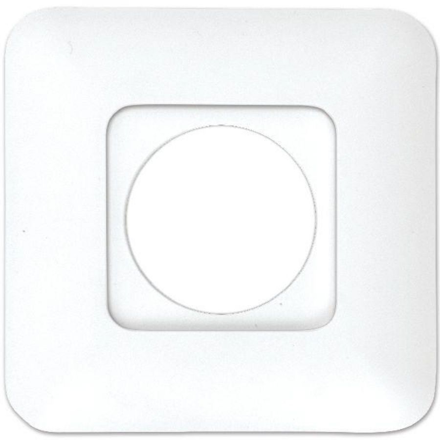 Inbouwraam vierkant vialed wit