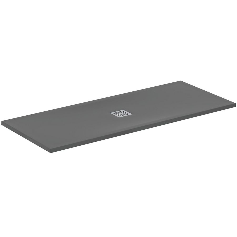 Douchebak rechthoek 1700x700x30mm Betongrijs Ultra Flat S +