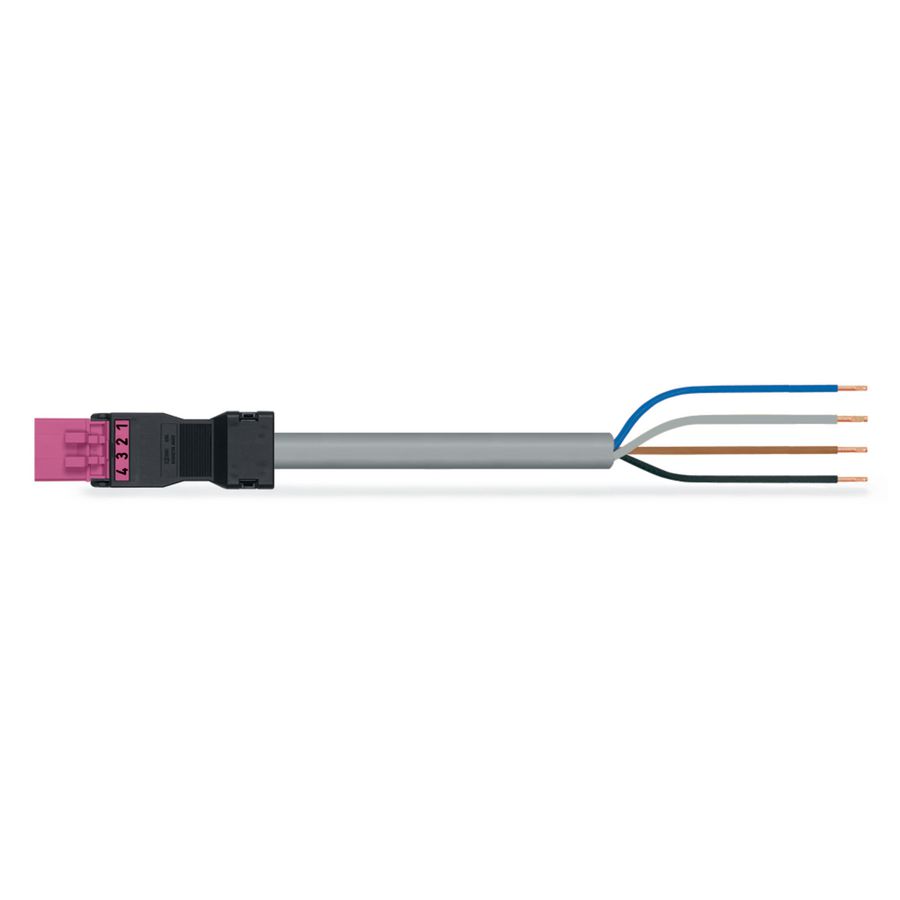 Geconf.aansluitkabel Eca Steker/open einde 891-8994/205-107