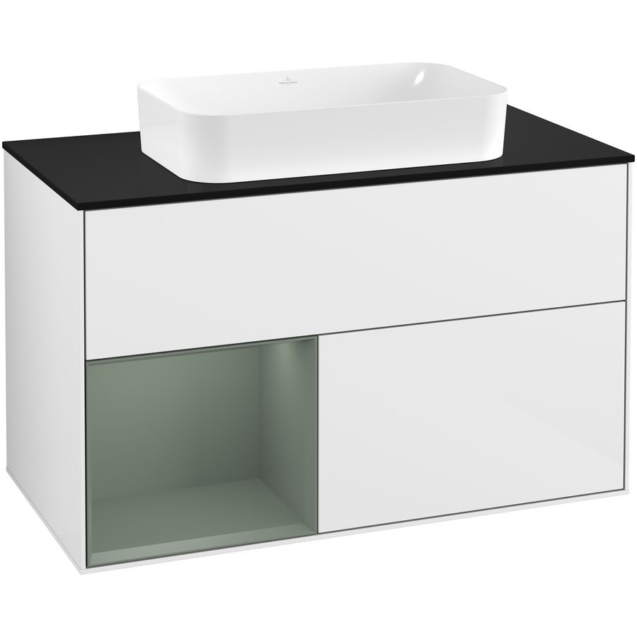 Wastafelonderkast Finion 1000x603x501mm G.White.L G242GMGF
