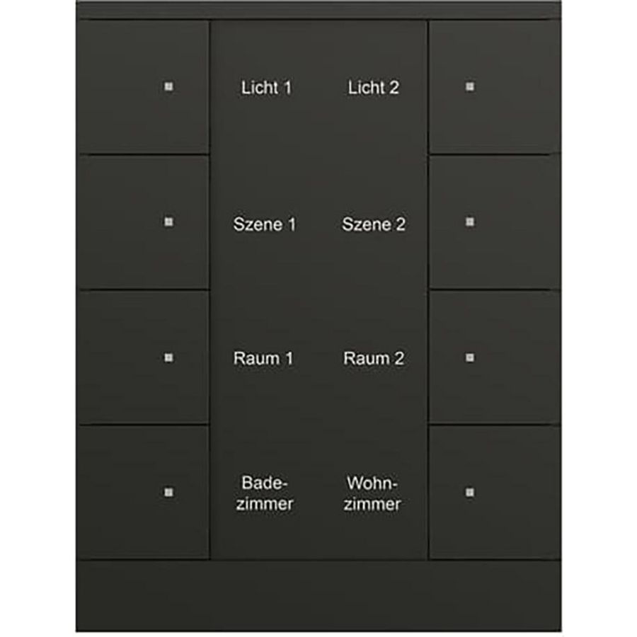 Bedienings sensor KNX - ClimaEco Mat zwart 8f