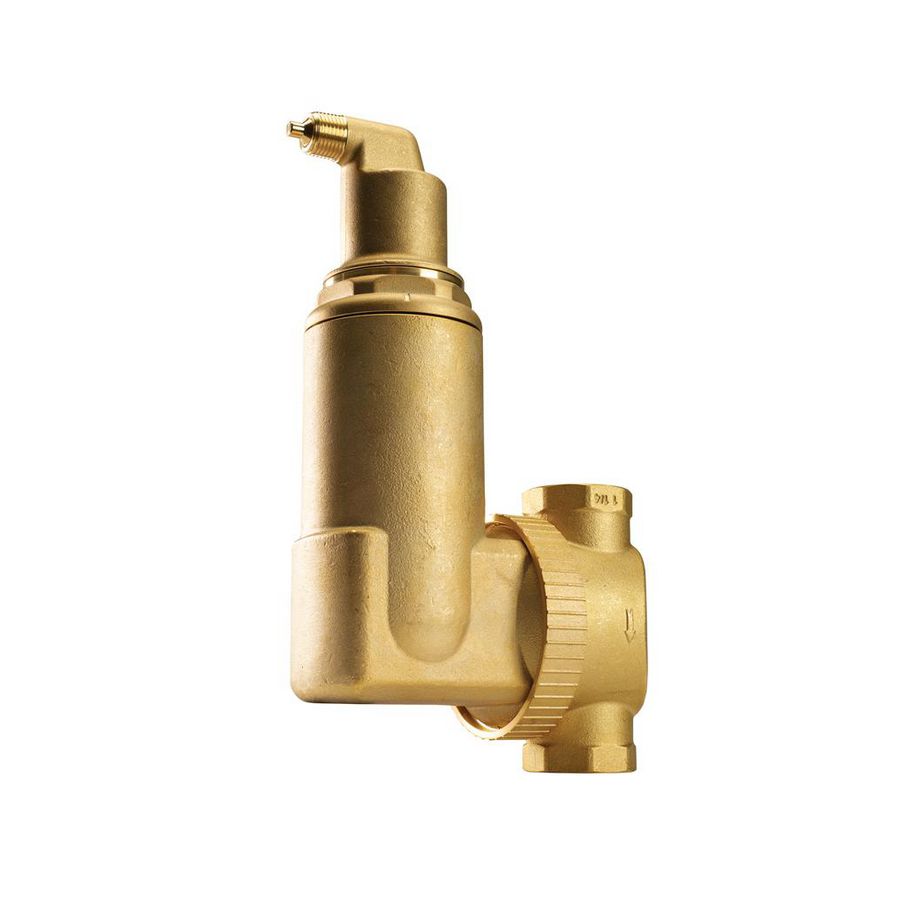 Luchtafscheider messing Spirovent RV2 hor./vert.. 1.1/2" bn.