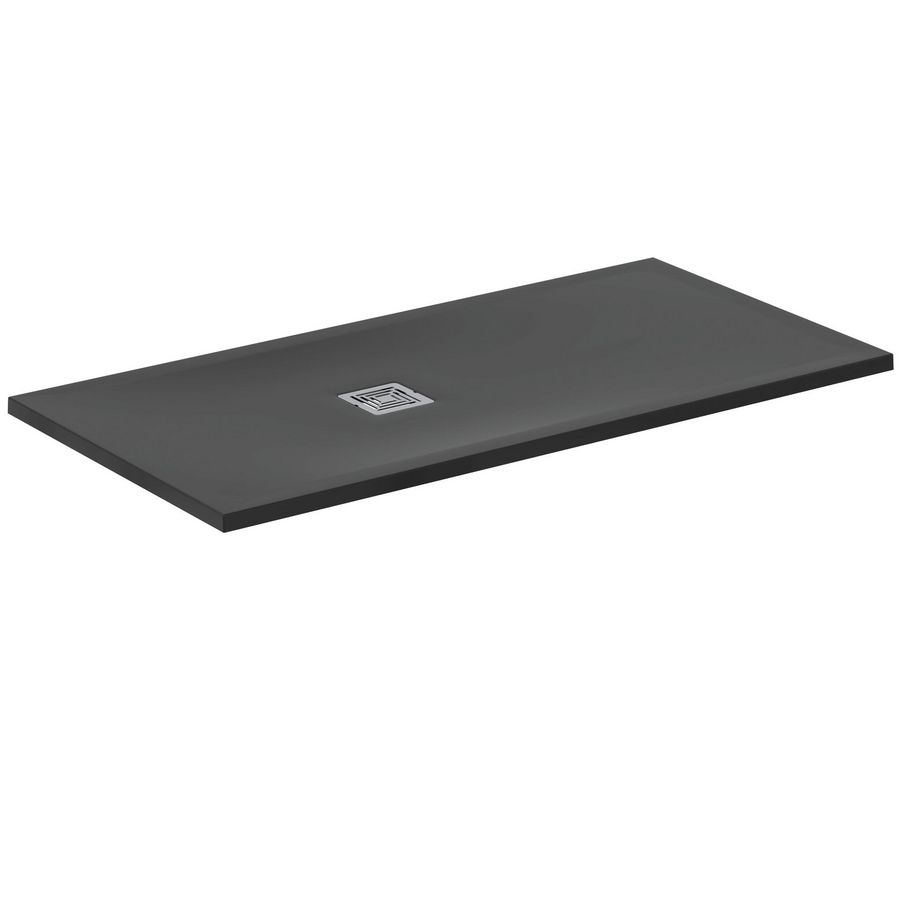 Douchebak Rechthoekig 1400x700x30mm Zwart Ultra Flat S +