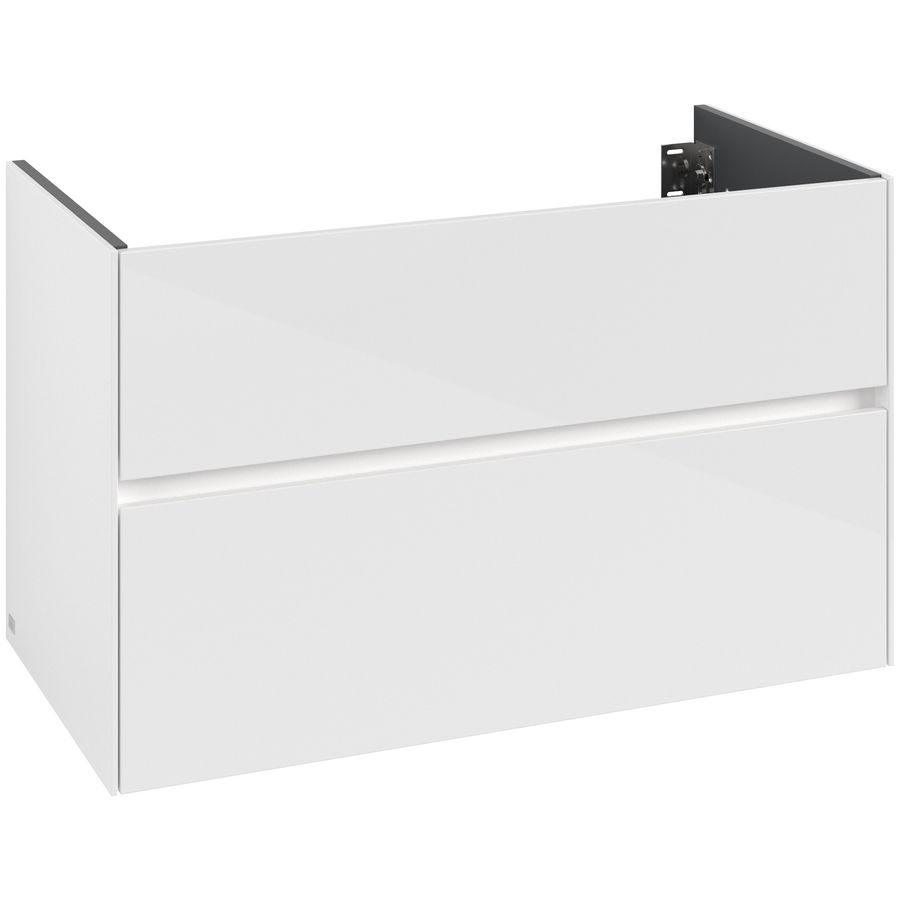 Wastafelondekast Collaro  996x603x498mm Glossy White