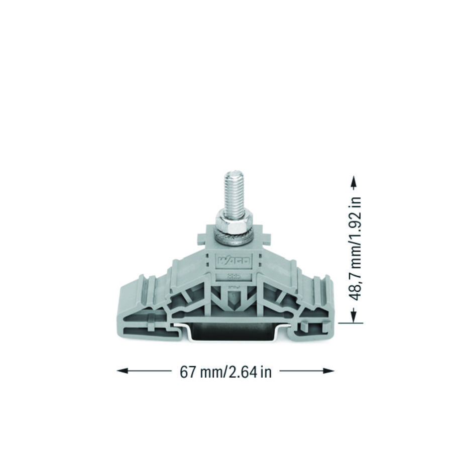 Boutklem markeringsh. zijkant rail 35x15+35 885-106 VVE=25