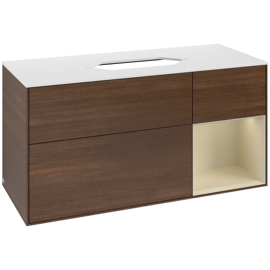 Wastafelonderkast Finion 1200x603x501mm W.Veneer F711HJGN