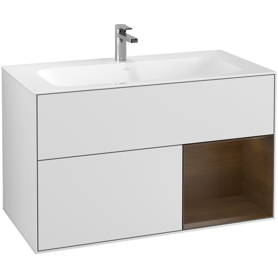 Wastafelonderkast Finion 996x591x498mm White Matt Lacquer G040GNMT