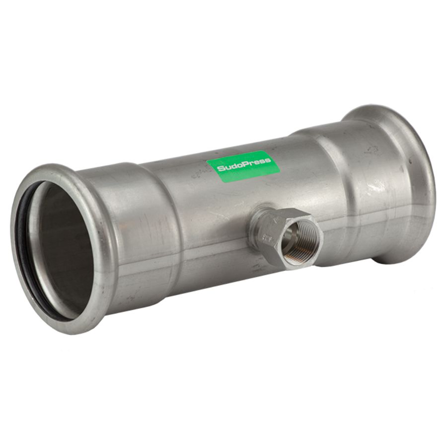 T-koppeling verlopend SudoPress RVS FFF 108x3/4"bi.dr.x108mm SP6130GVM VVE=2