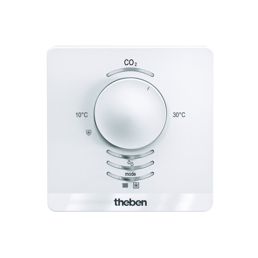 CO2 sensor KNX ventilatiesturing met geintegreerde temp. KNX