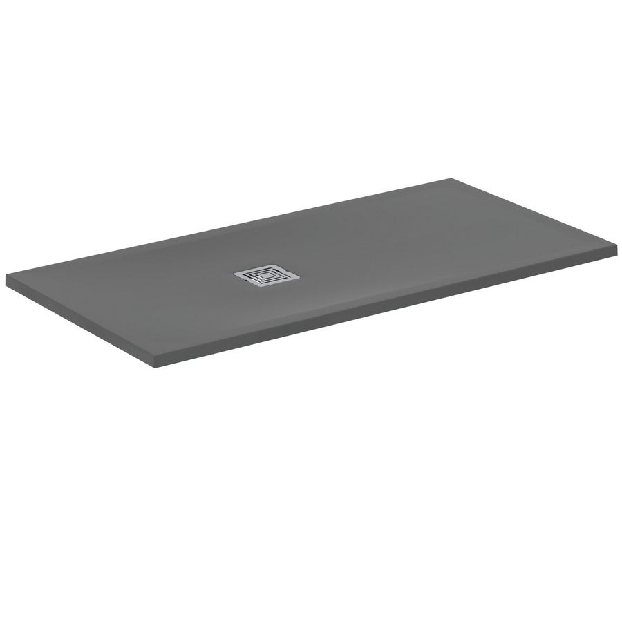 Douchebak rechthoek 1400x700x30mm Betongrijs Ultra Flat S +