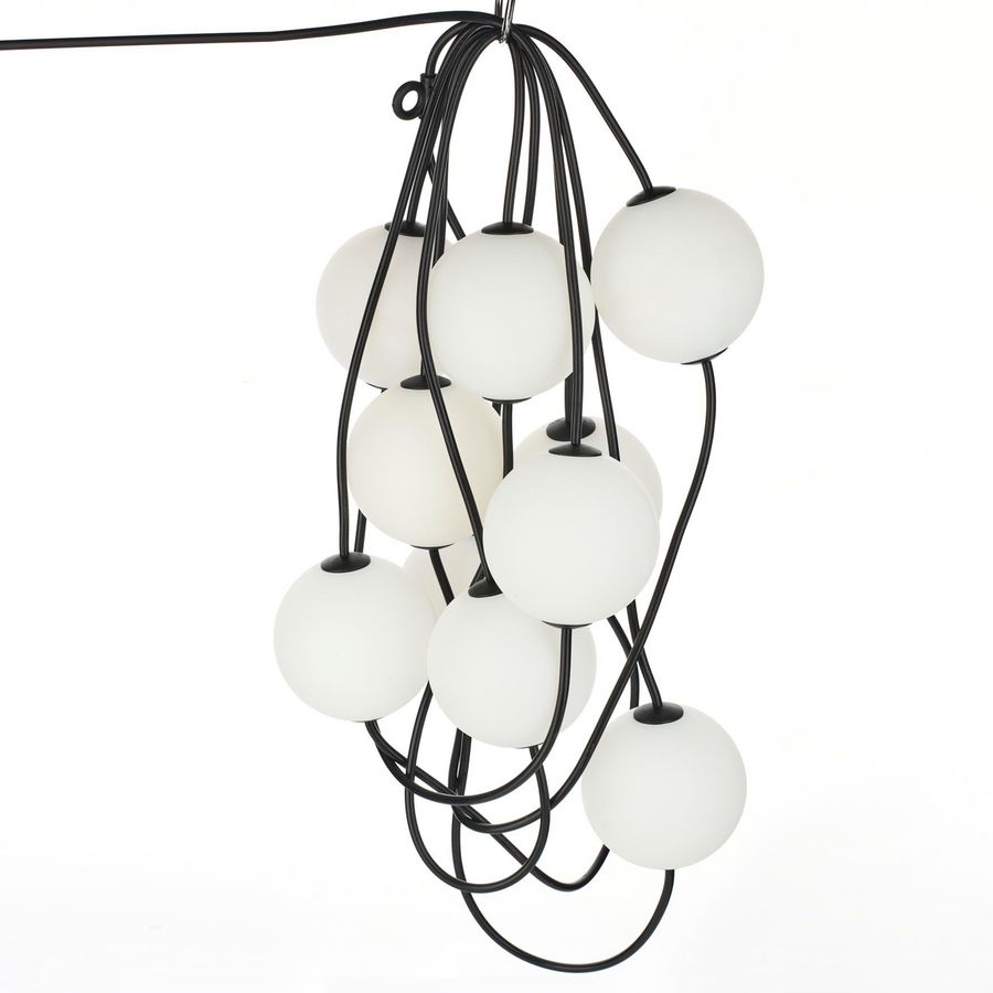 LED Party Balls Light String 7.7M 10pcs G100 2500K IP67
