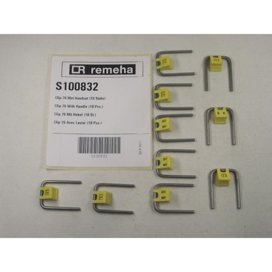 Set a 10st. Clip 26 incl handvat S100832
