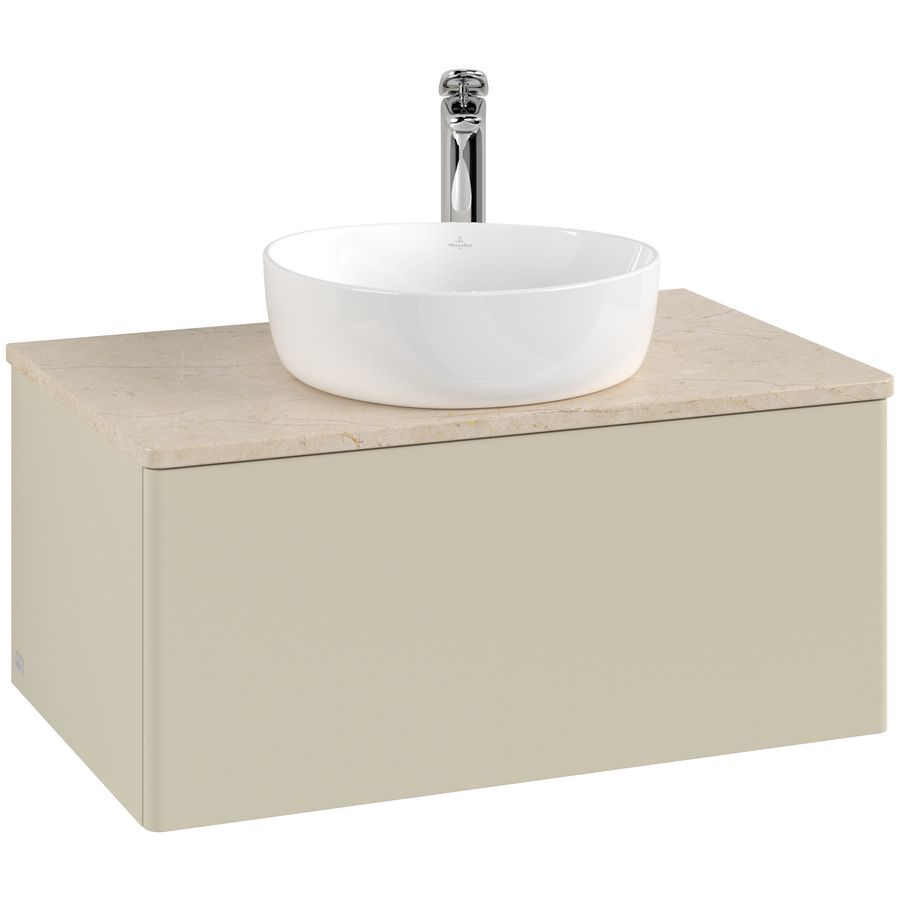 Wastafelonderkast Antao 800x360x500mm S.Grey Matt Lacquer K30053HJ