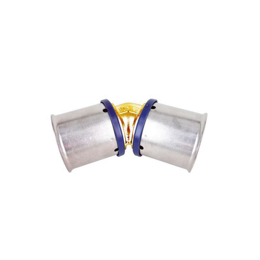 Kniekoppeling 45° persaansluiting TIGRIS M1 DRL 50x50mm