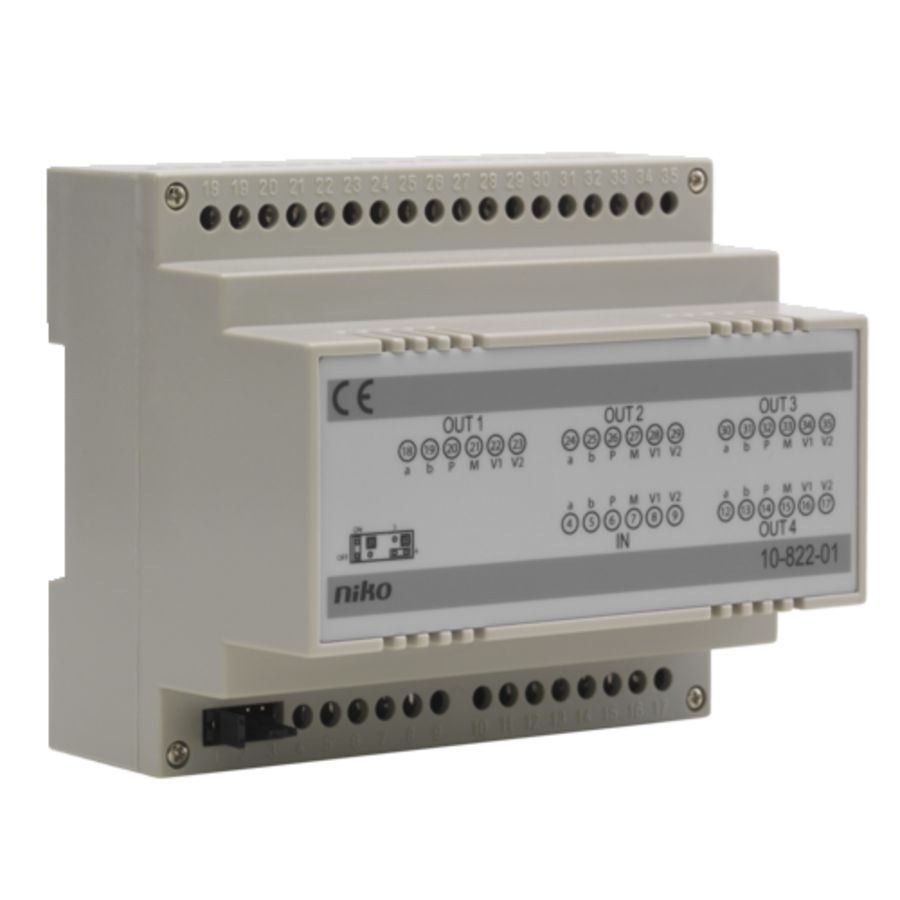 Toegangscontrole - modulaire splitter opsplitsen 4 leidingen