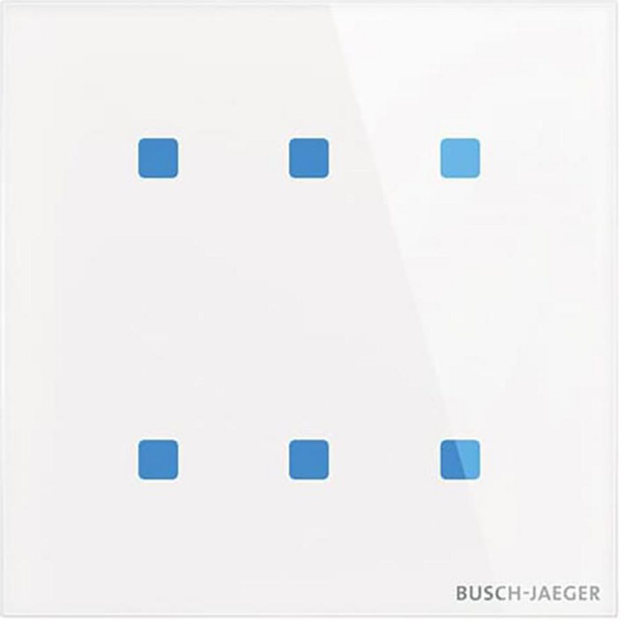 Glasstouch sensor KNX Tacteo 6 voudig