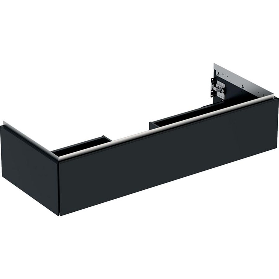 Wastafelonderkast 1x la 120cm zwart mat ONE