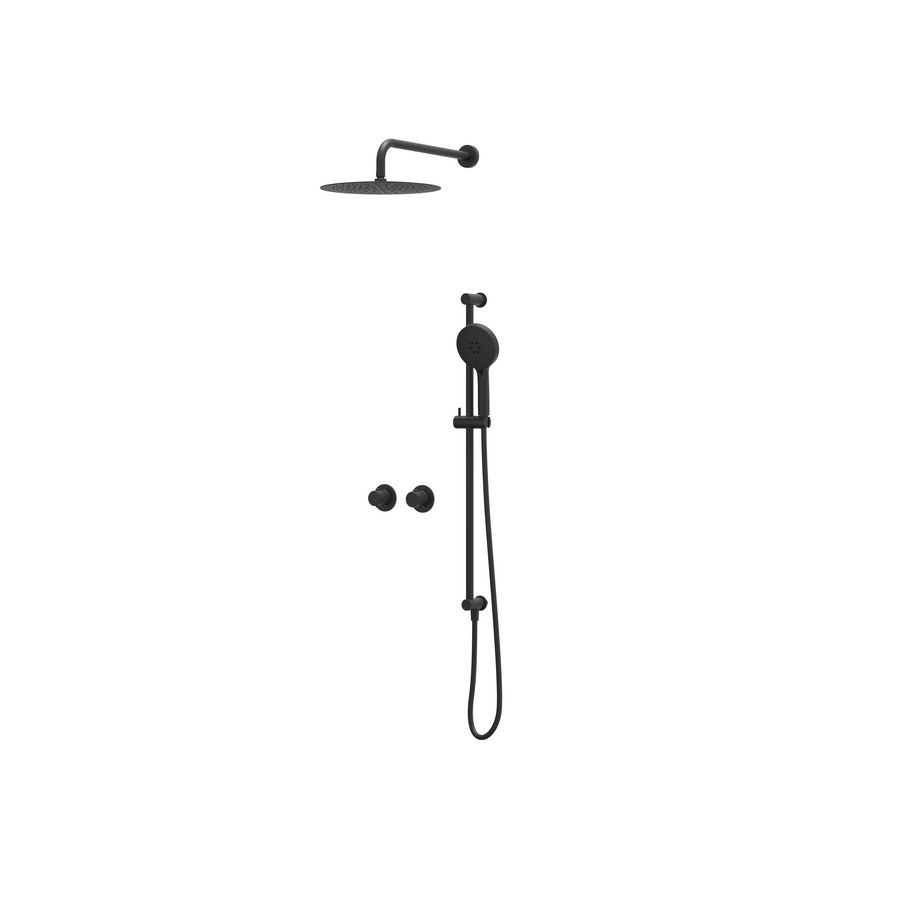 Afbouwdeel regendouche IVY combiset Nexus 3 inbouwthermostaat mat zwart CSN3EXMZBCAB excl. inbouwbox