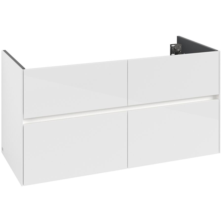 Wastafelondekast Collaro  1196x603x498mm Glossy White