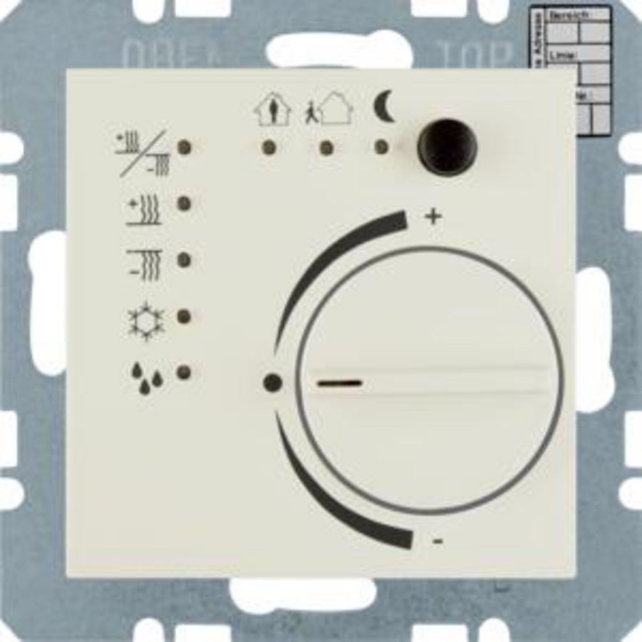 Thermostaat met regelknop KNX berker S.1/B.3/B.7 wit glans