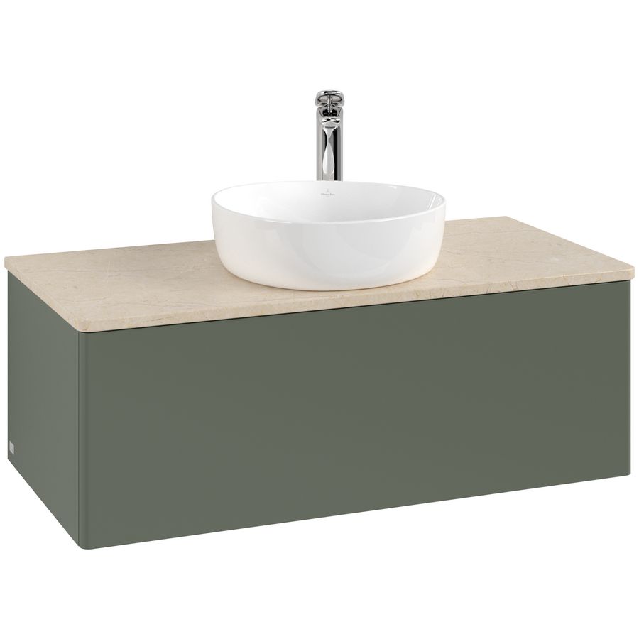 Wastafelonderkast Antao 1000x360x500mm L.Green Matt Lacquer K31053HL