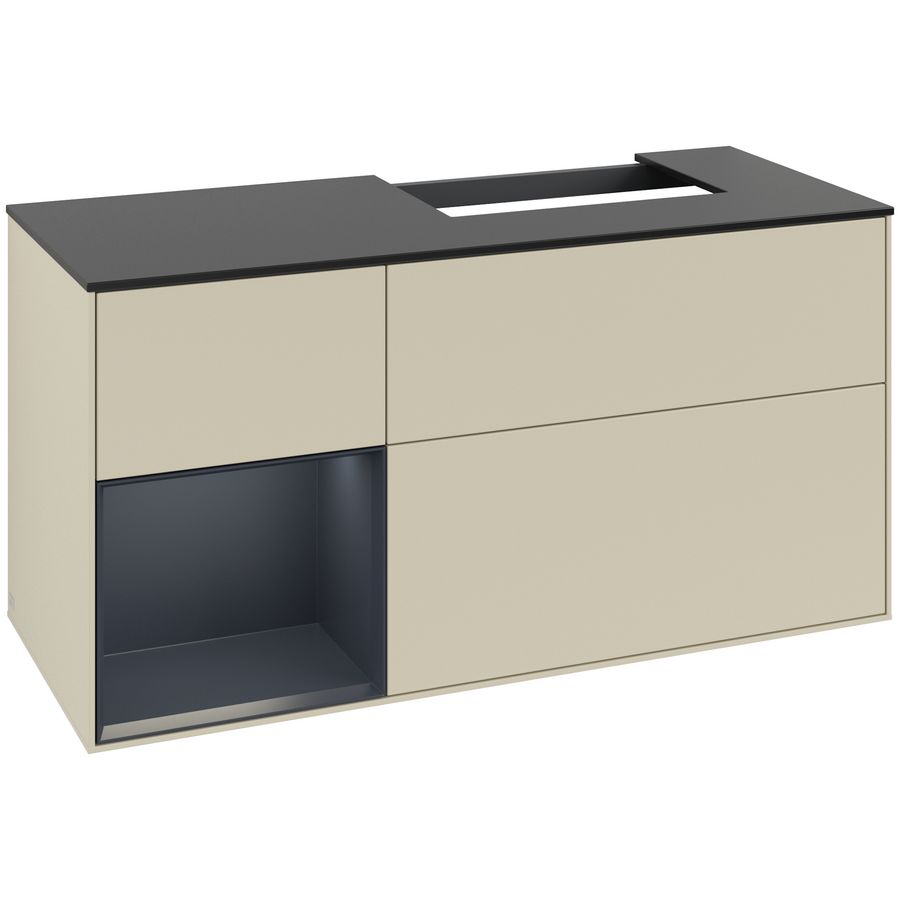 Wastafelonderkast Finion 1200x603x501mm S.Grey Matt Lacquer F142HGHJ