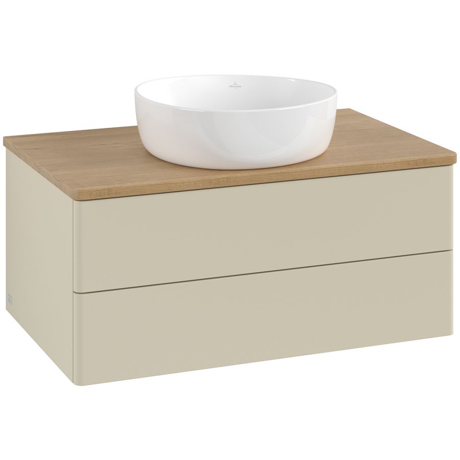 Wastafelonderkast Antao 800x360x500mm S.Grey Matt Lacquer L19011HJ