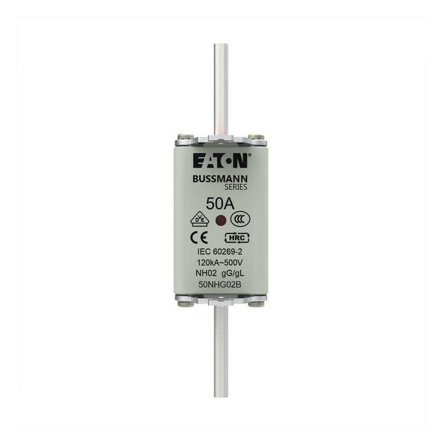 Zekering laagsp. 50A AC 500V NH02 gL/gG dubbele meld VVE=3