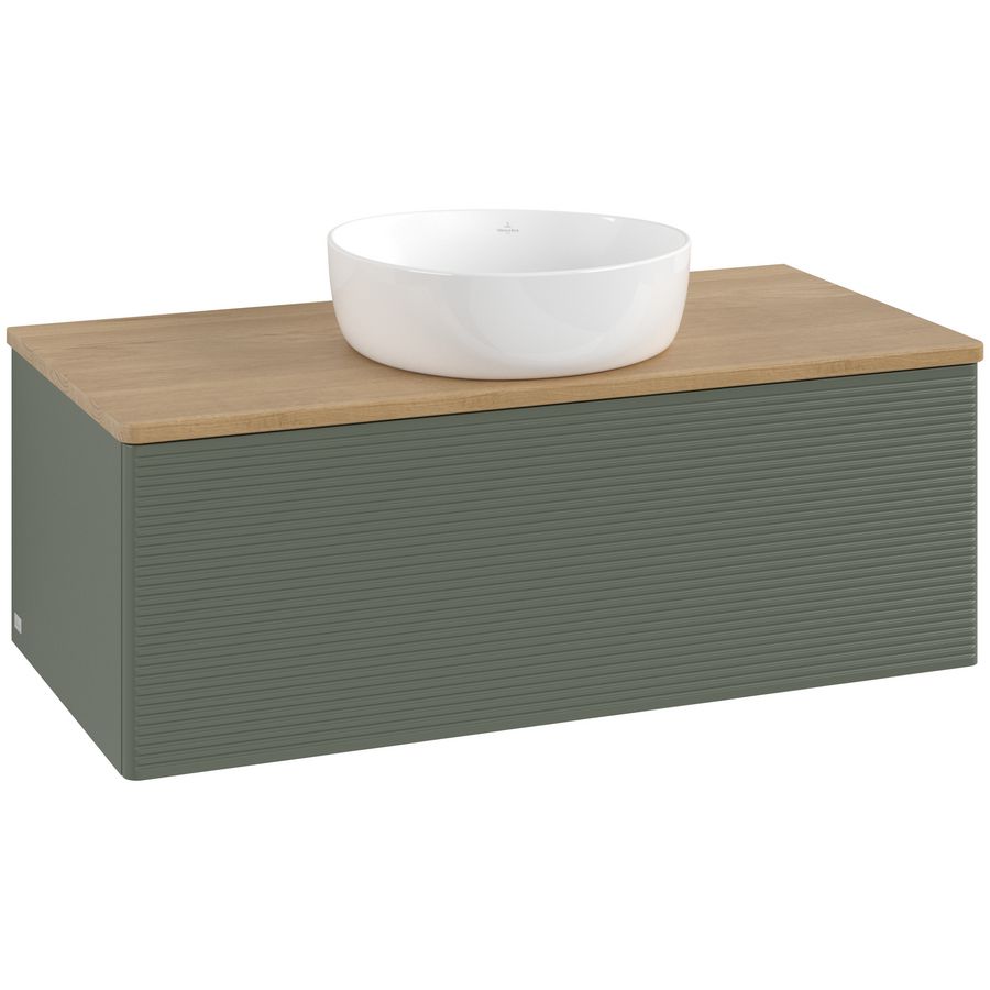 Wastafelonderkast Antao 1000x360x500mm L.Green Matt Lacquer K31111HL