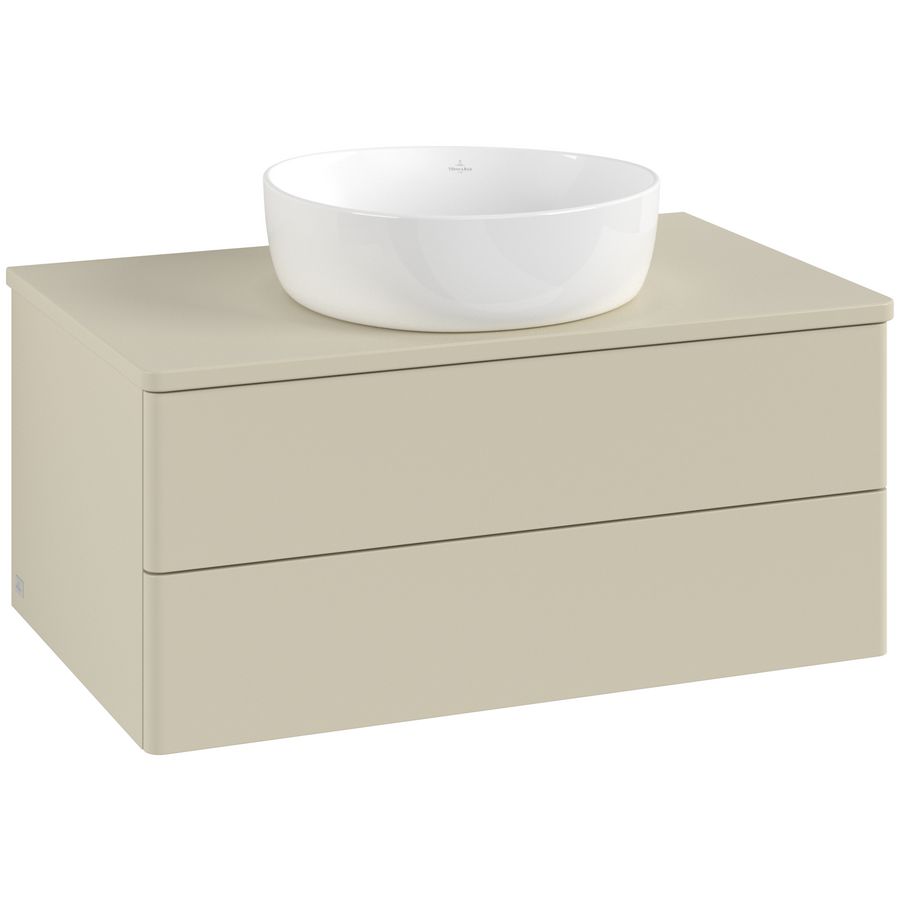 Wastafelonderkast Antao 800x360x500mm S.Grey Matt Lacquer L19050HJ
