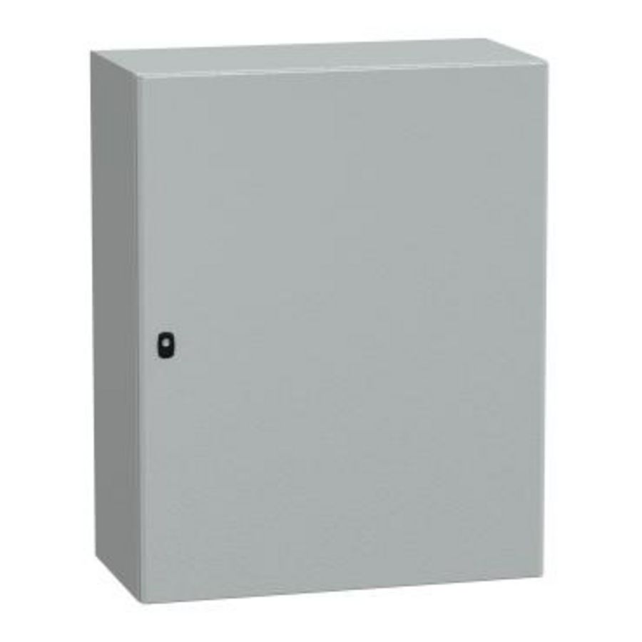 Kast Volle deur 1000x800x400mm IP66 IK10 RAL70 Spacial S3D