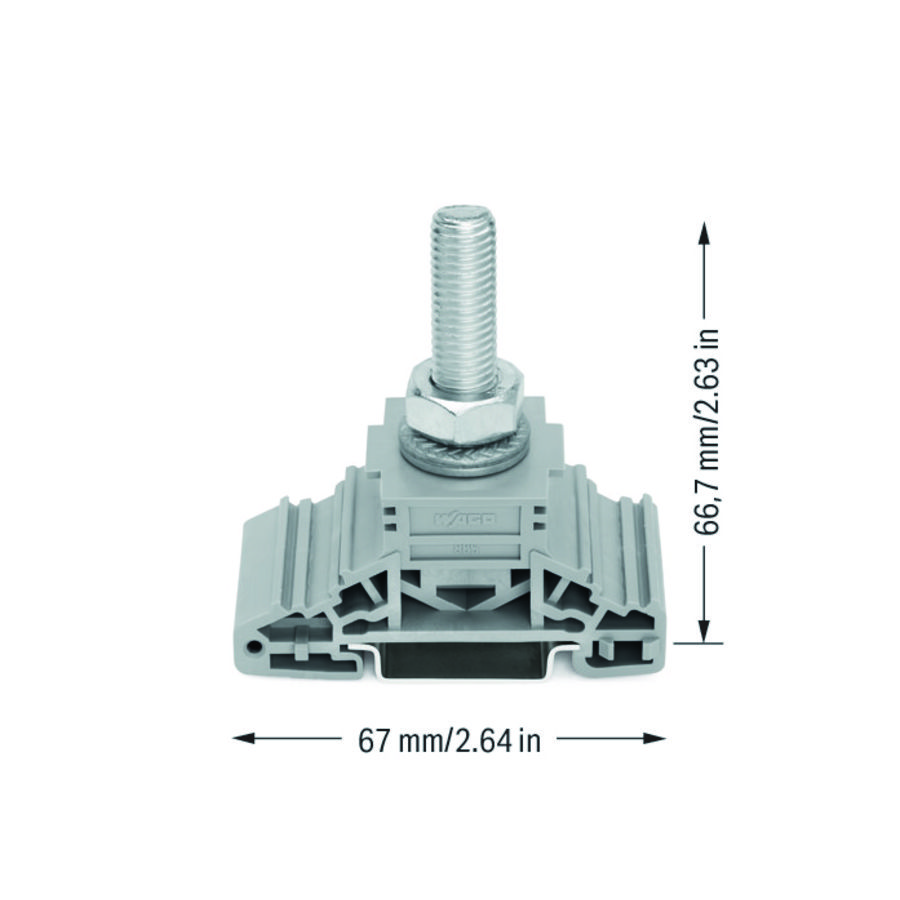 Boutklem markeringsh. zijkant rail 35x15+35 885-110 VVE=20