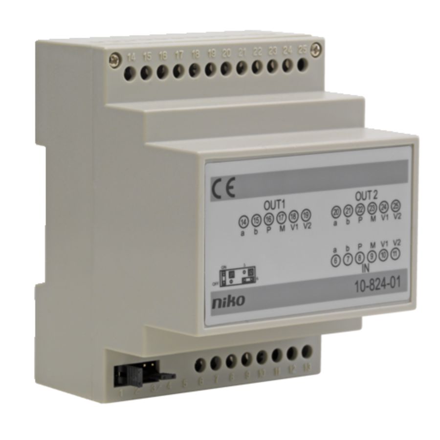 Toegangscontrole - modulaire splitter opsplitsen 2 leidingen