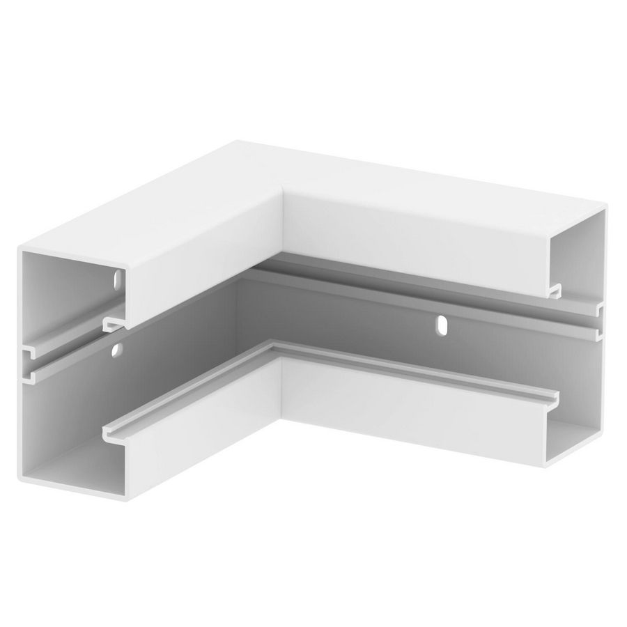 Binnenhoek vast 175x175x100 polyvinylchlorid puur wit