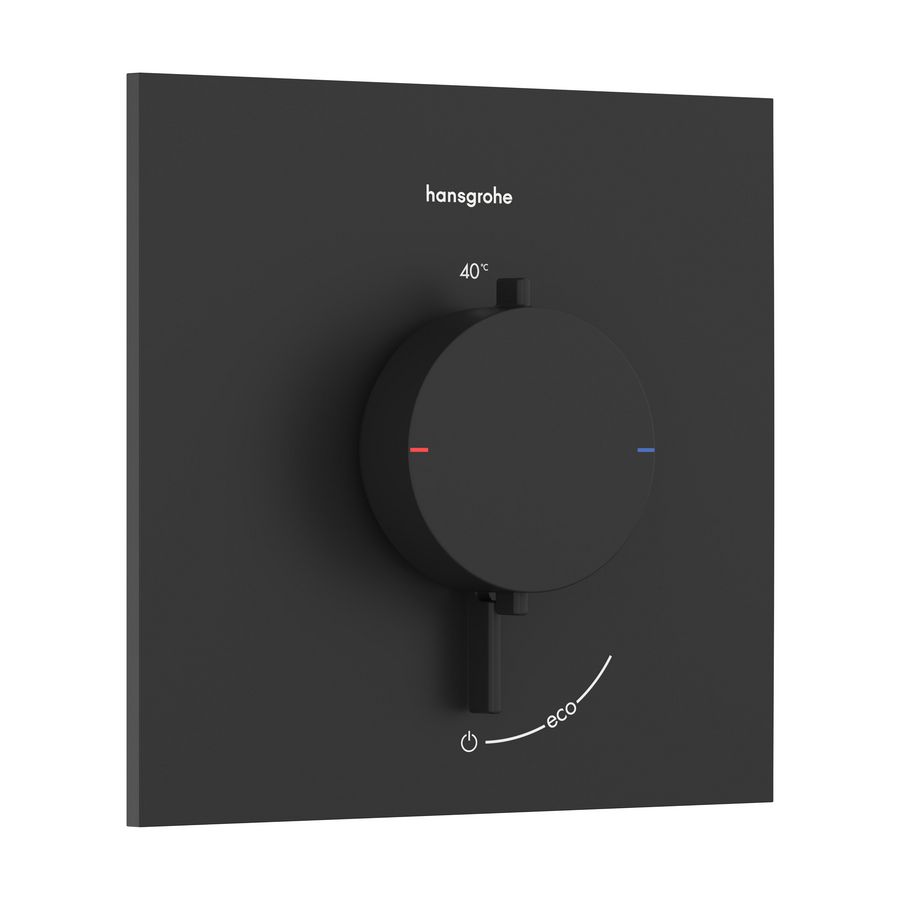 Inbouwthermostaat Ecostat Comfort E 1 functie mat zwart
