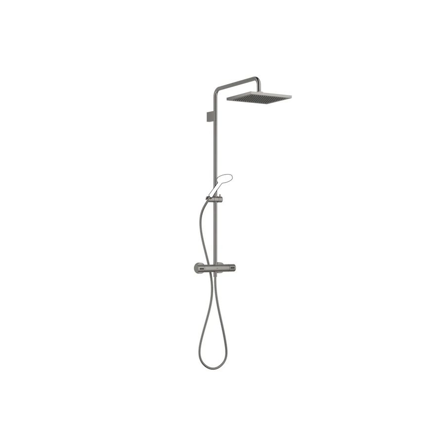 Showerpipe douchether. flowreduc Dark plat.geb