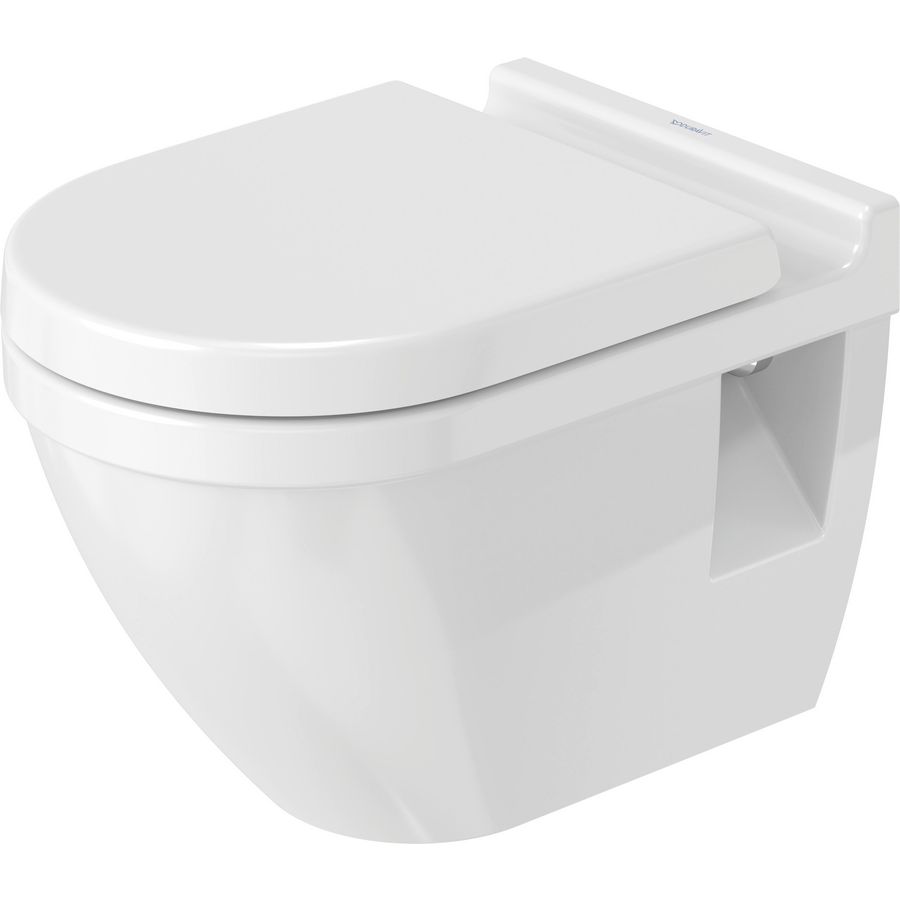 STARCK 3 #220109 wandcloset 540mm wit vlakspoel gesloten 3ltr./6ltr. (excl. zitting)