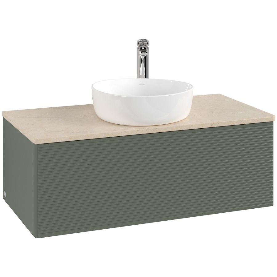 Wastafelonderkast Antao 1000x360x500mm L.Green Matt Lacquer K31153HL