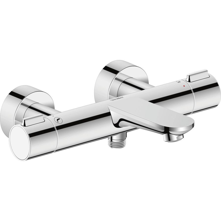 Wave badthermostaat hoh 150mm chroom hoogglans incl. S-koppelingen