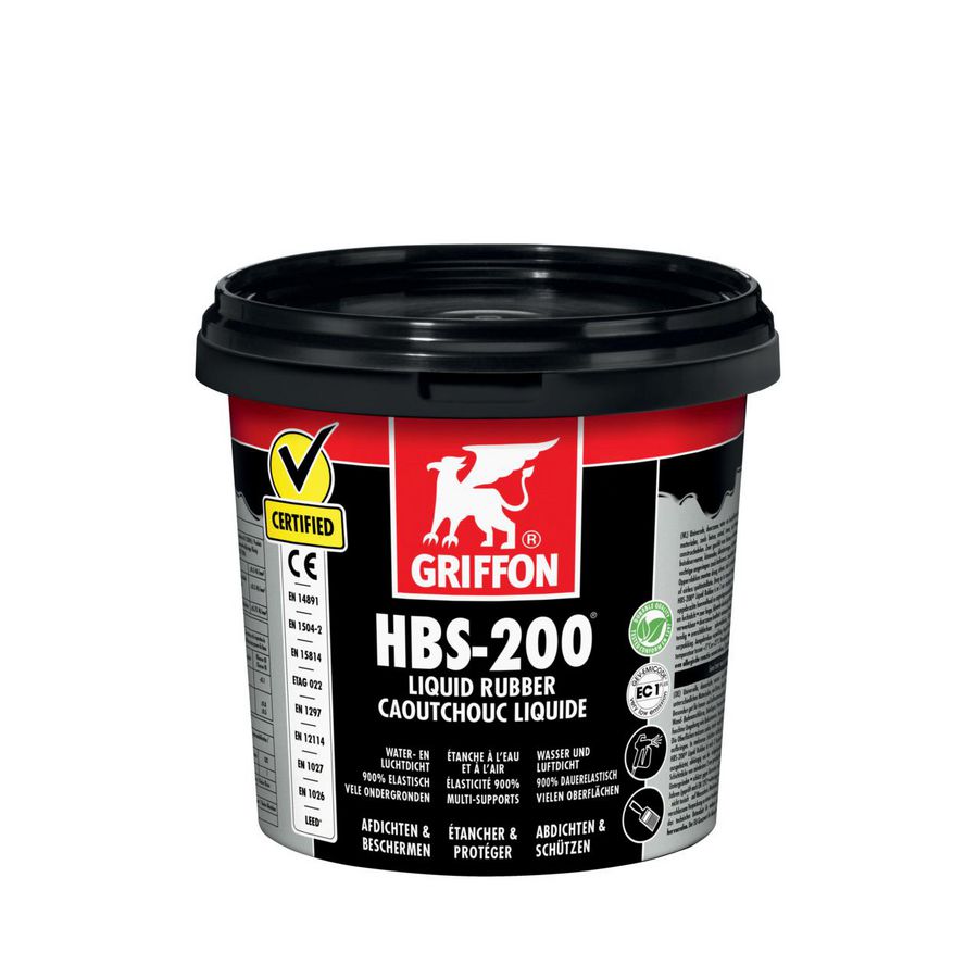 Vloeibaar rubber HBS-200 pot a 1 ltr.