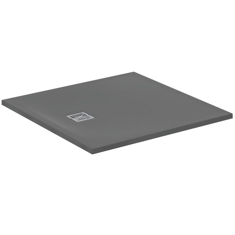 Douchebak Vierkant 1000x1000x30mm Betongrijs Ultra Flat S +