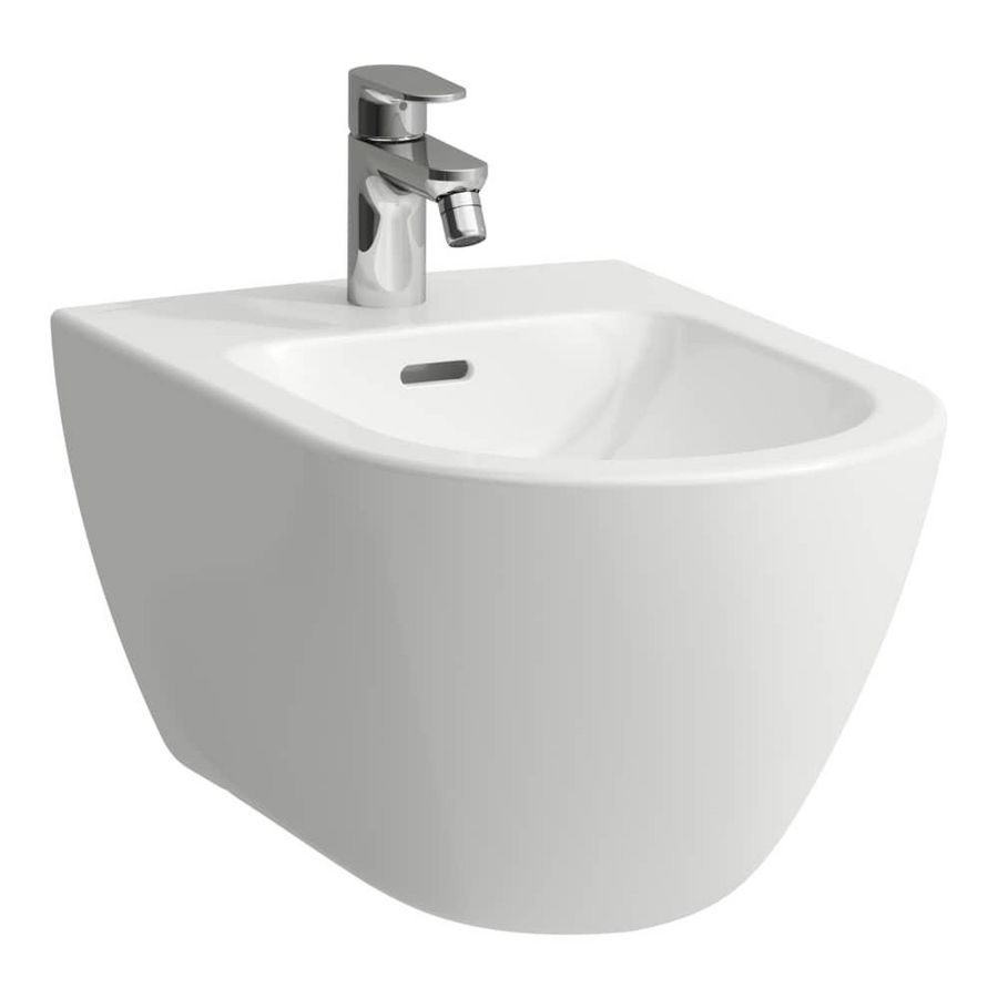 Wandbidet PRO-X verborgen bevestiging met kraangat Glans wit