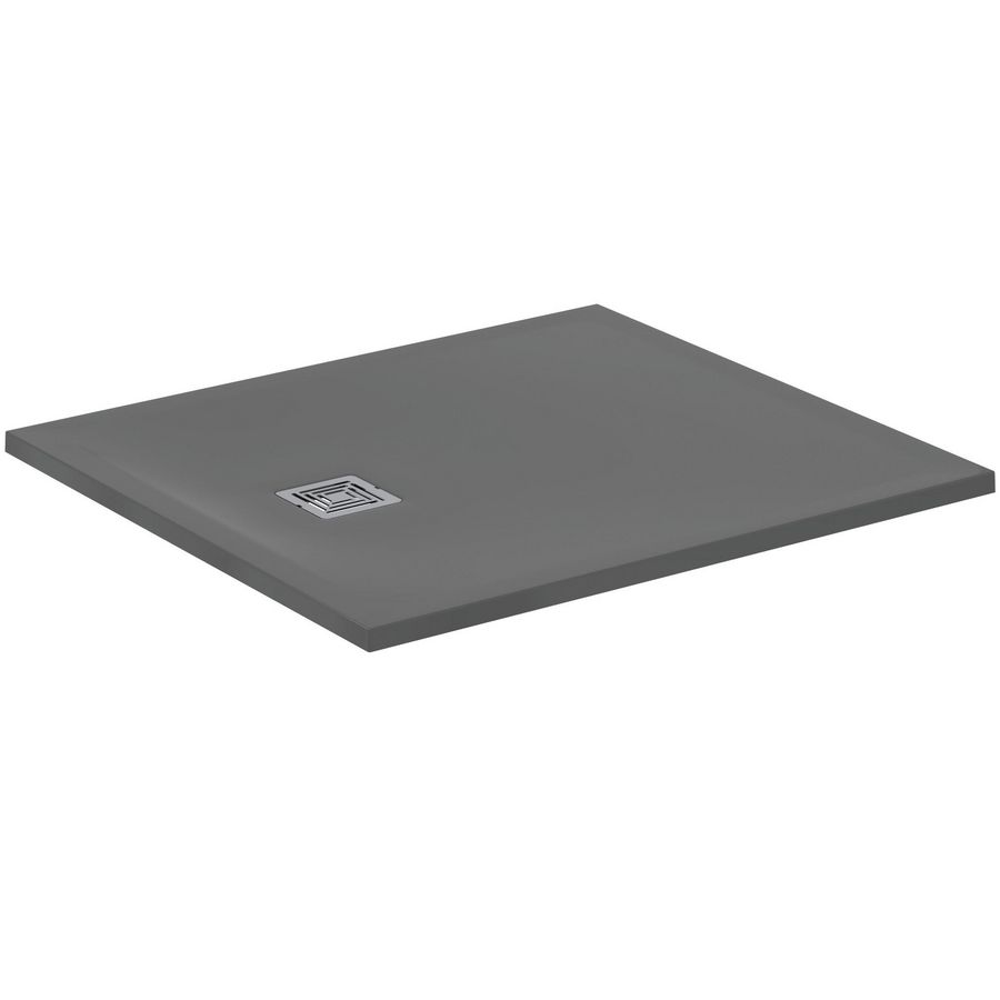 Douchebak rechthoek 1000x900x30mm Betongrijs Ultra Flat S +