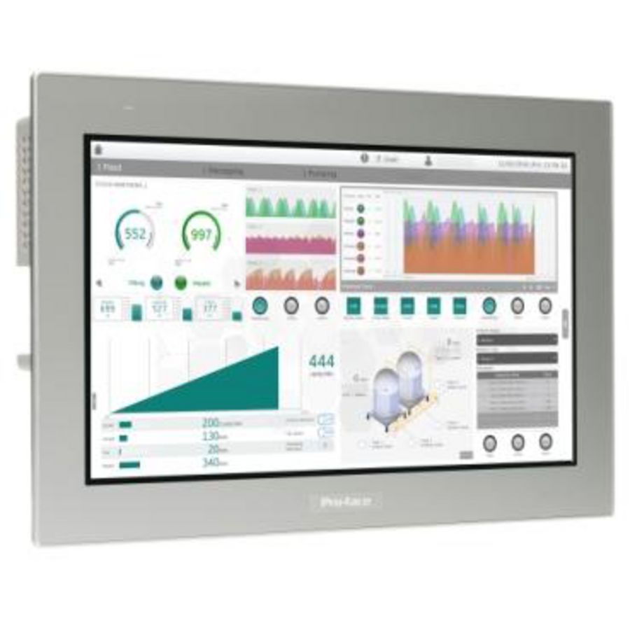 15"W touch panel display 2COM 2Ethernet USB host&dev. 24VDC