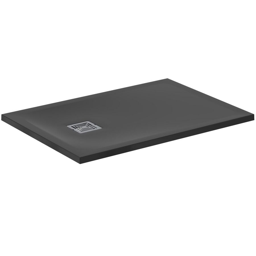 Douchebak Rechthoekig 1000x700x30mm Zwart Ultra Flat S +