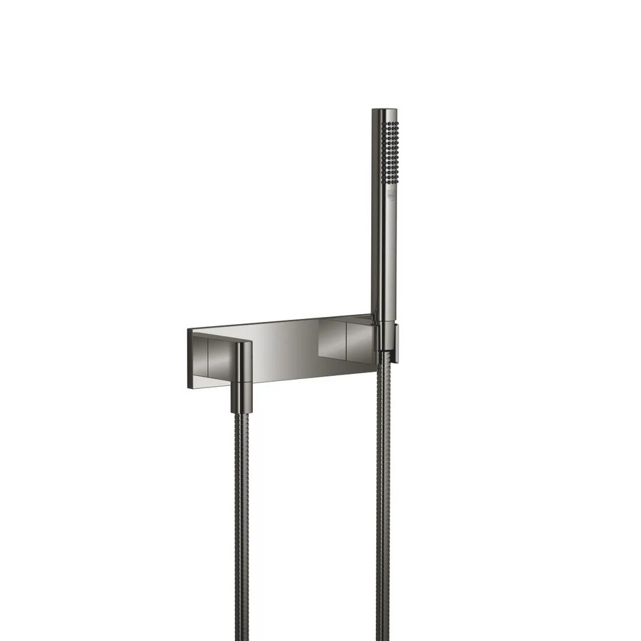 Douchegarnituur afdekplaat FlowReduce Dark Chrome