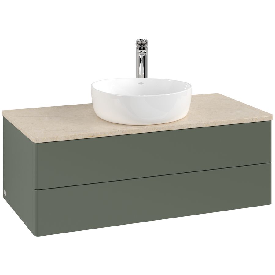 Wastafelonderkast Antao 1000x360x500mm L.Green Matt Lacquer L20053HL