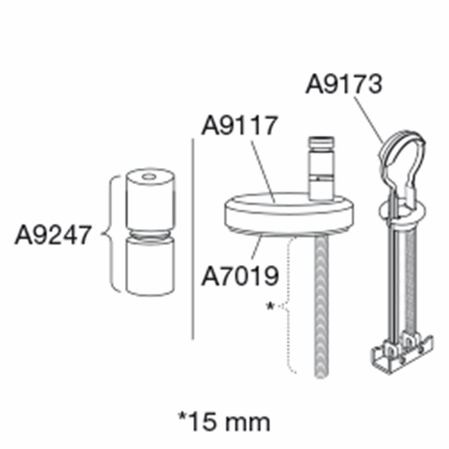 Combi scharnierset, uni